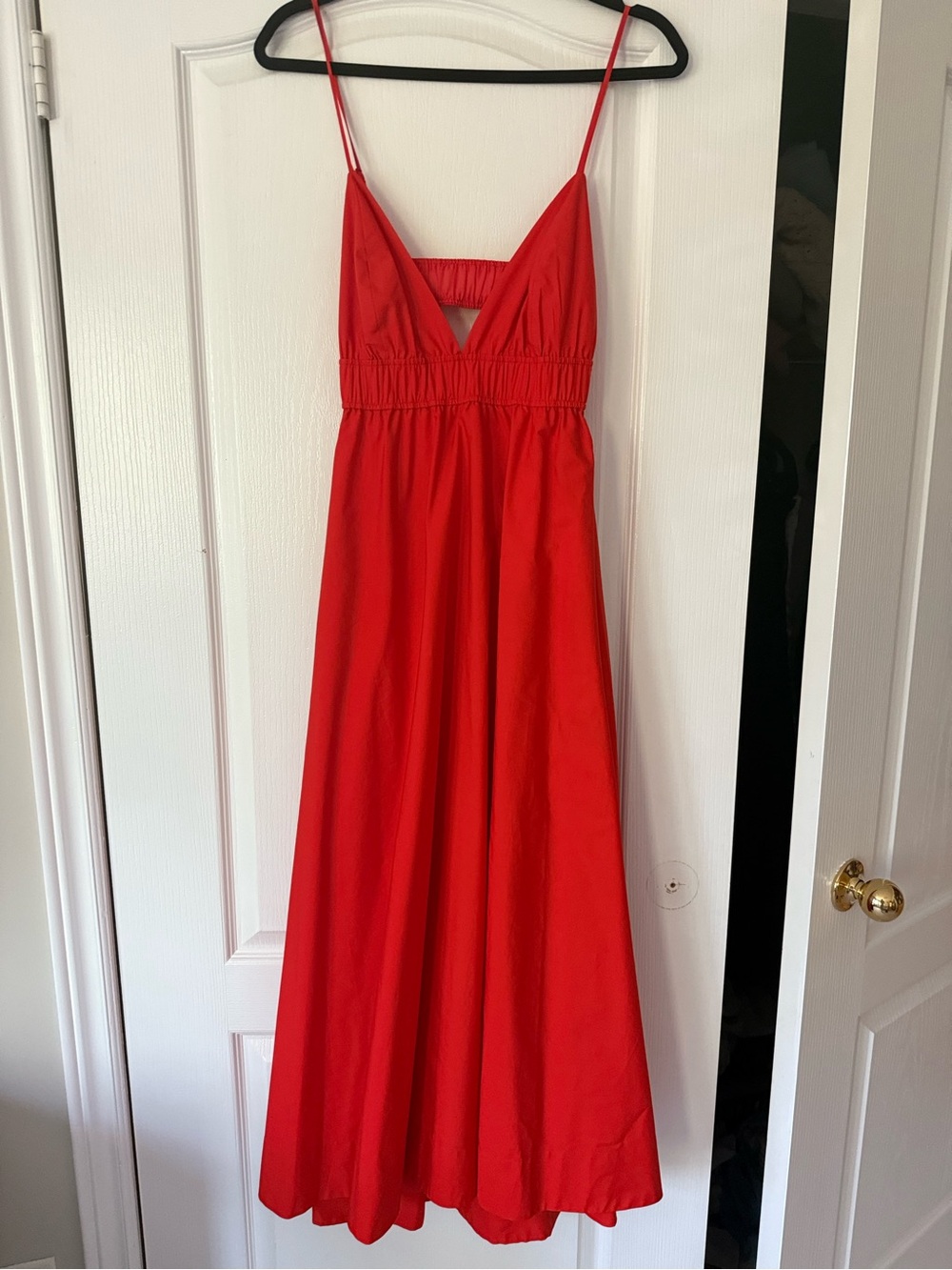 Red Maxi Sundress with Spaghetti Straps
